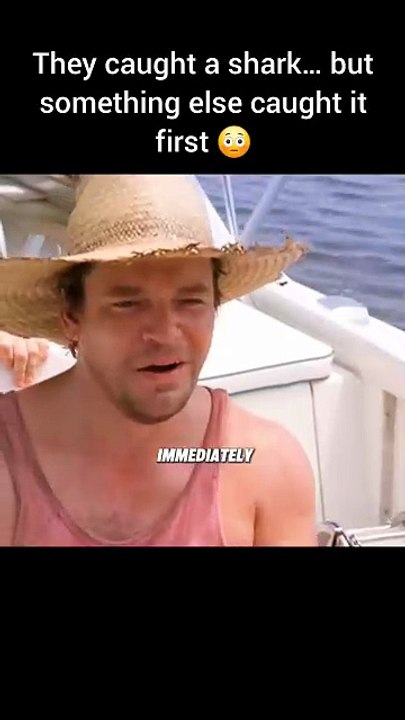 They caught a shark… but something else caught it first 😳