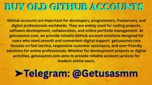 How To Buy GitHub Accounts Fast Delivery In USA UK & All