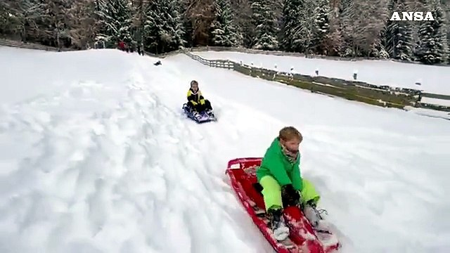 Prima neve in Alto Adige, imbiancato l'avvio della stagione dello sci
