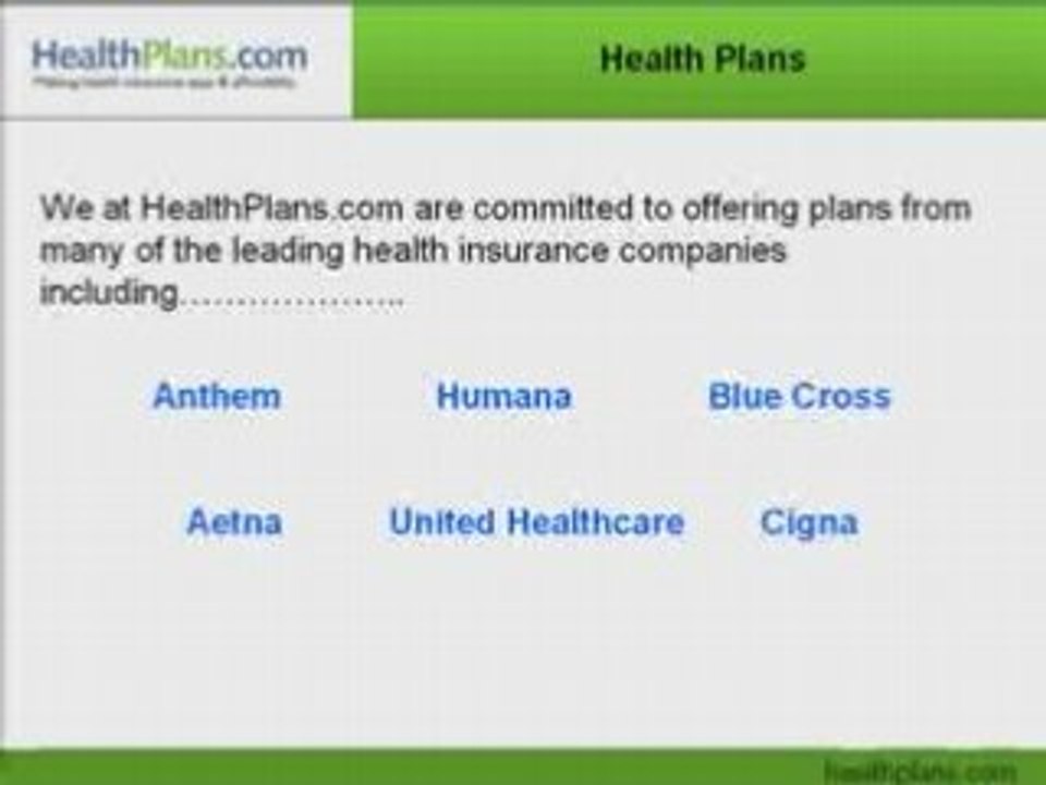 Online Health Insurance Plans for Individual & Family