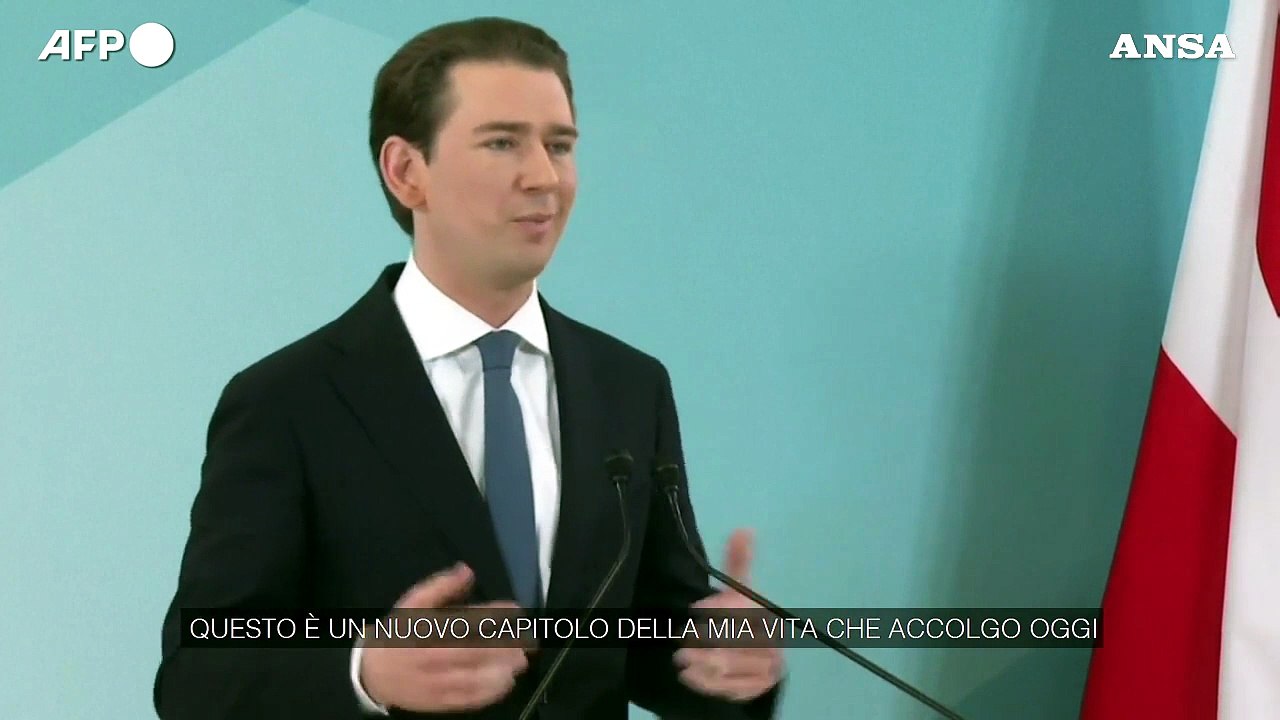 Austria, Kurz: "E' stato un grande onore servire la Repubblica"