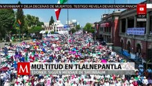 Delfina Gómez reúne a 75 mil personas en apoyo a Claudia Sheinbaum