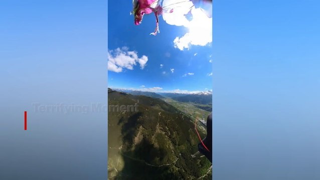 Terrifying Moment Plane SLICES Through Paraglider