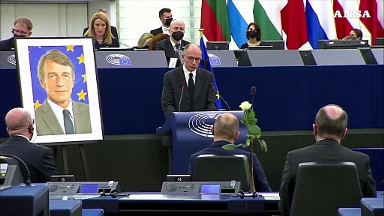 A Strasburgo l'addio a Sassoli, Metsola e' la nuova presidente del Parlamento europeo