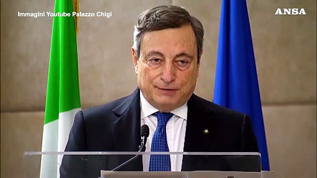 Covid, Draghi: "Anni molto difficili, ma l'Italia ha saputo reagire"