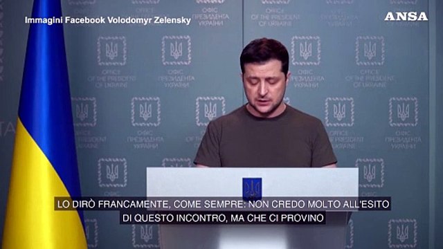 Ucraina, Zelensky: Scettico sui colloqui ma proviamoci