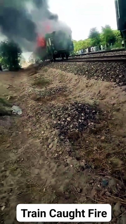 Train Caught Fire