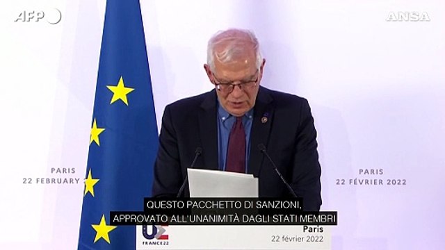 Ucraina, Borrell: Le sanzioni faranno molto male alla Russia