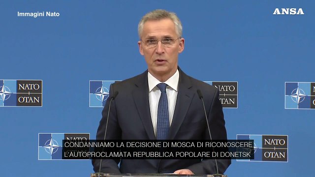 Ucraina, Nato: Da Russia seria escalation militare, siamo in allerta