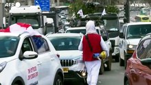 Covid: Israele , il "convoglio della liberta'"  arriva a Gerusalemme
