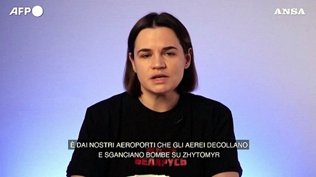 Ucraina, la bielorussa Tikhanovskaya lancia la mobilitazione contro la guerra