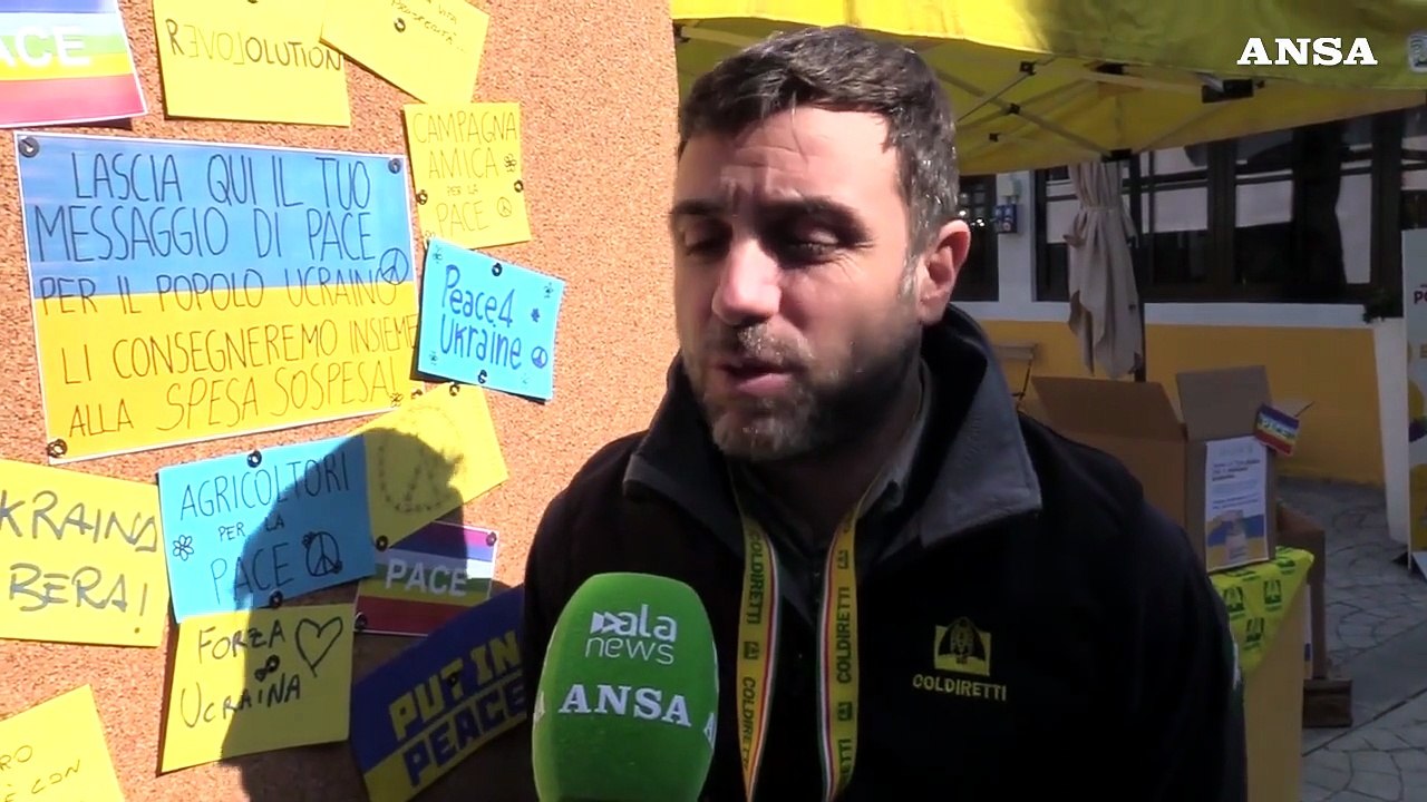 Ucraina, la 'spesa sospesa' di Coldiretti per sostenere la popolazione