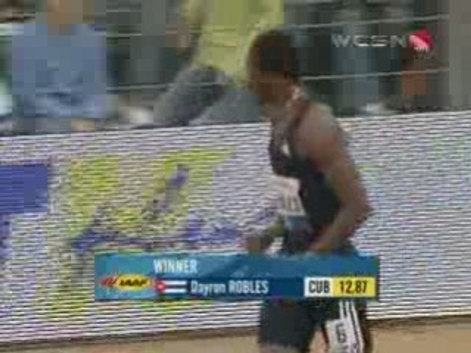 Dayron Robles Record du monde 110m haies en 12.87