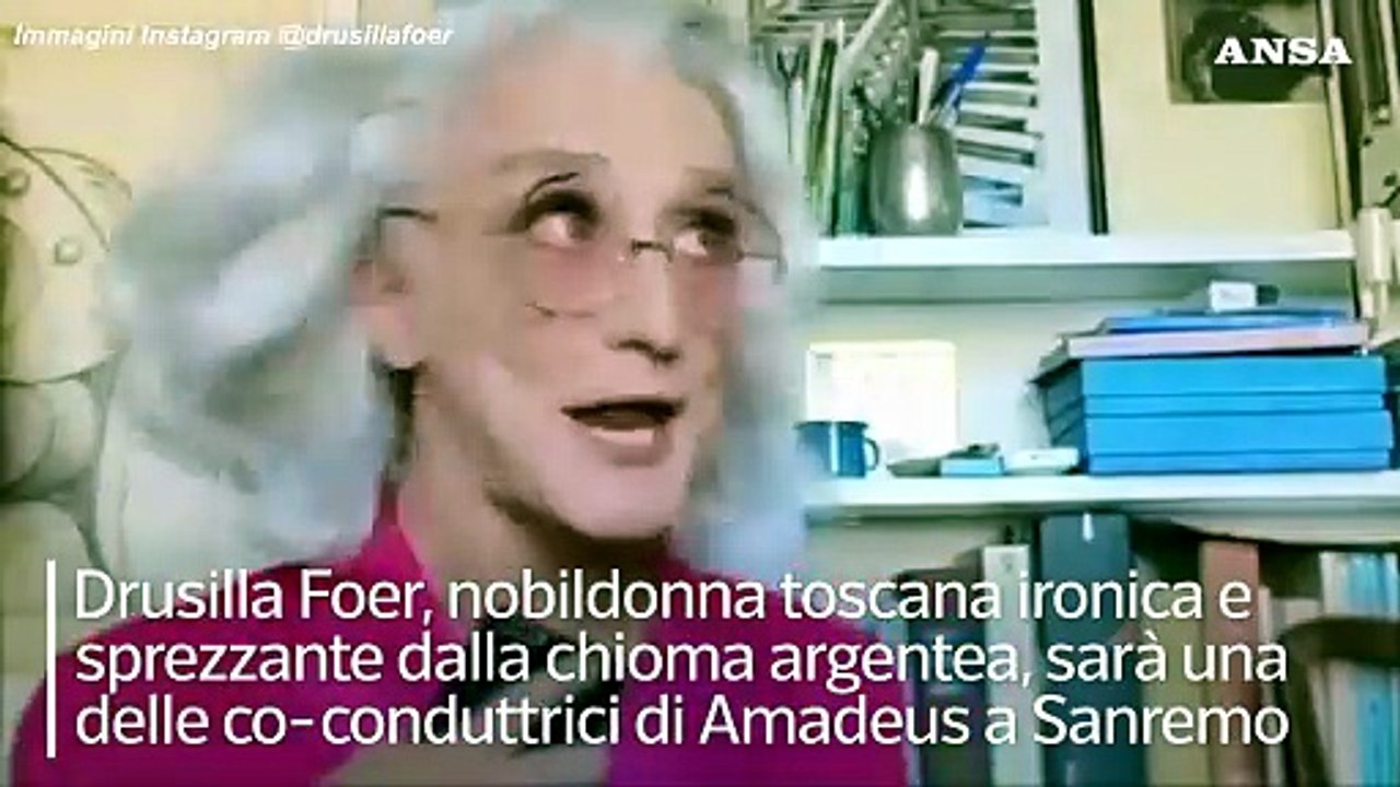 Chi e' Drusilla Foer, la prima conduttrice "en travesti" a Sanremo