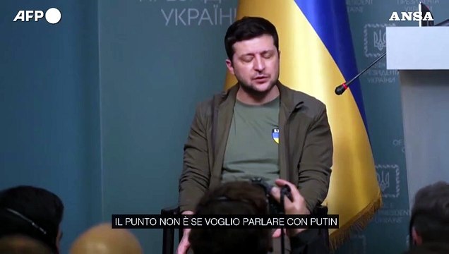 Ucraina, Zelensky: Io e il mondo intero dobbiamo parlare con Putin