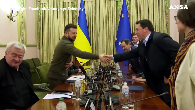 Ucraina, Zelensky incontra Metsola a Kiev: E' stato un gesto eroico venire qui