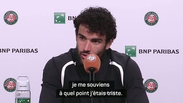 Roland-Garros - Berrettini : Je me souviens maintenant à quel point j'étais triste