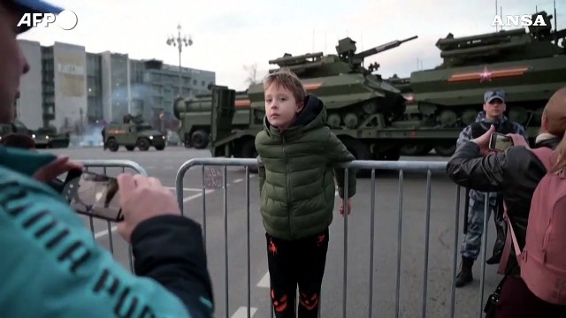 Mosca, le prove della parata che celebra la fine della Seconda guerra mondiale