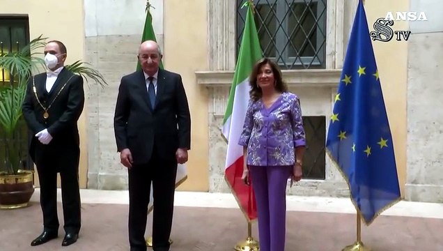Senato, Casellati riceve il presidente dell'Algeria Abdelmadjid Tebboune