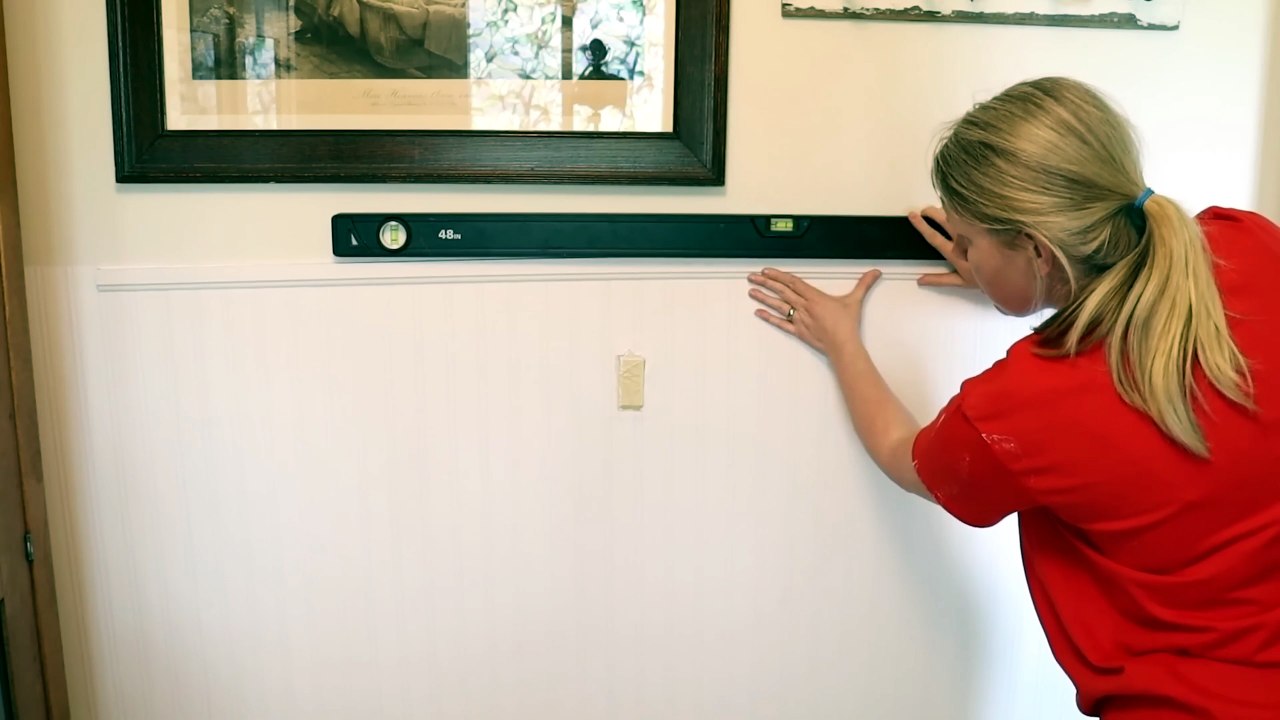 Wait Until You See What She Did to Her Pantry (With ONLY Beadboard Wallpaper!)