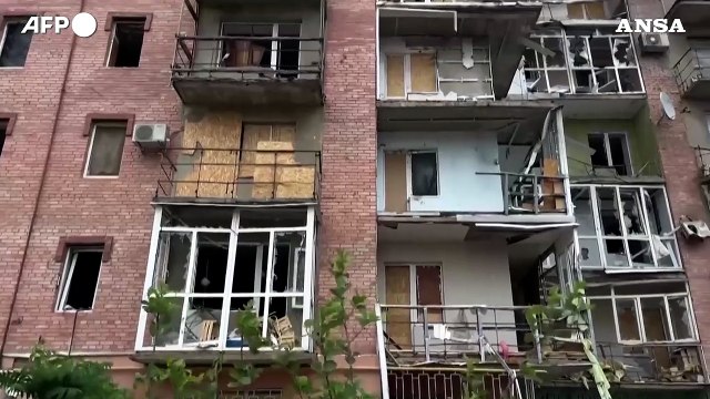 Ucraina, la distruzione dopo i bombardamenti a Bakhmut