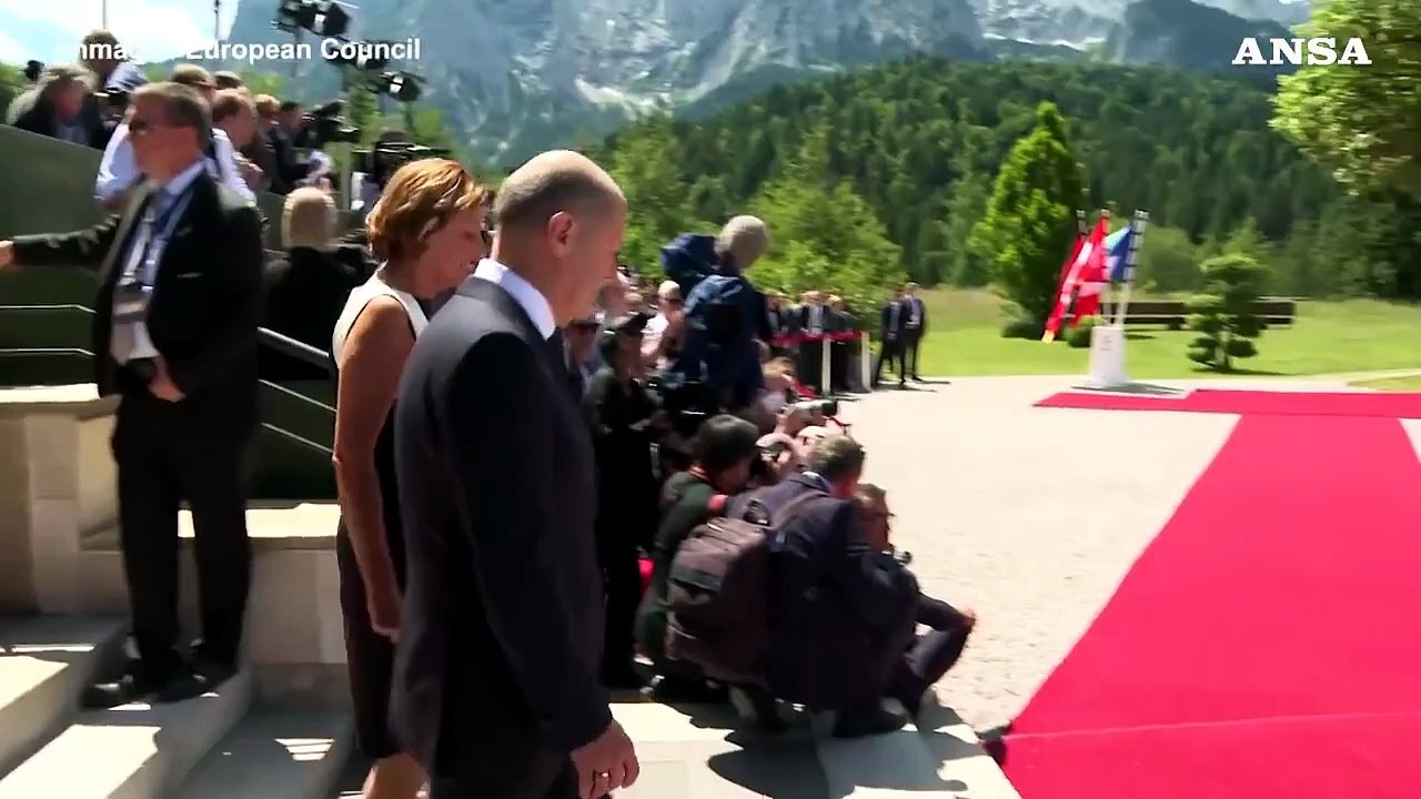 G7, l'arrivo dei capi di Stato al castello di Elmau (Baviera)