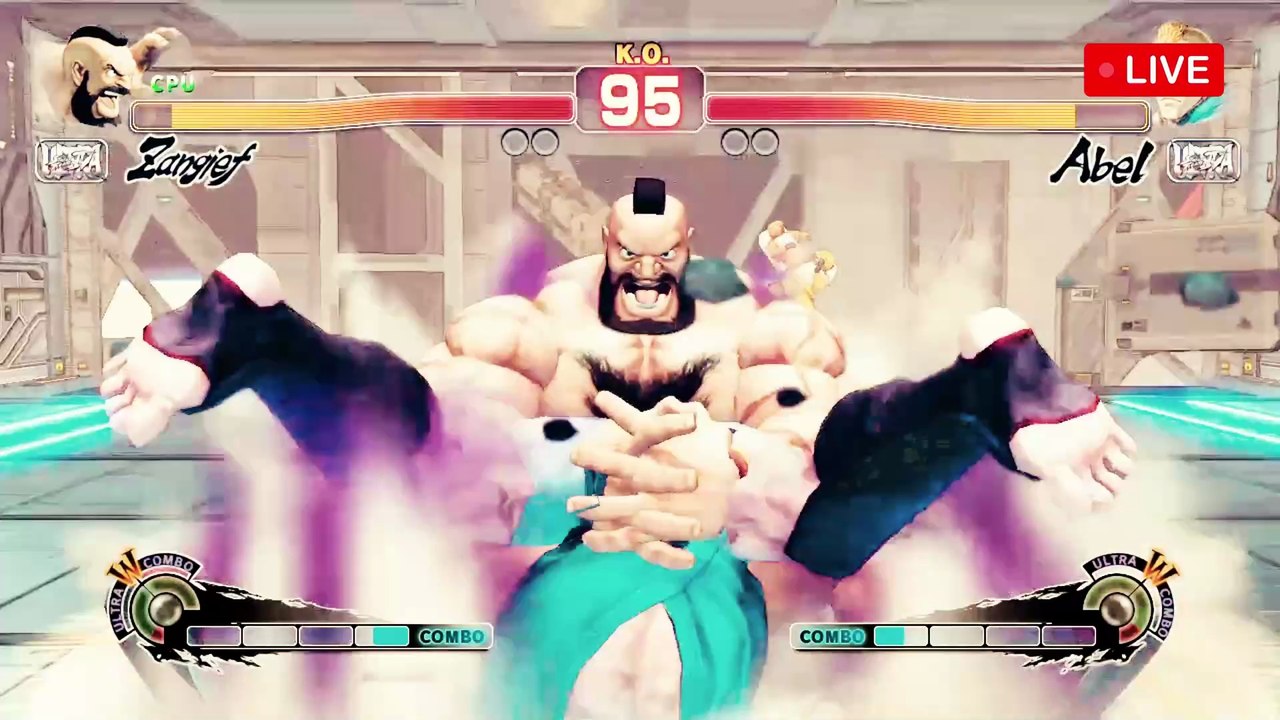 CPU Zangief vs CPU Abel on hardest settings | Who Wins? | USF4