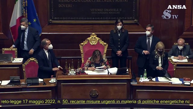 Dl Aiuti, il Senato conferma la fiducia al governo. Il M5s non vota