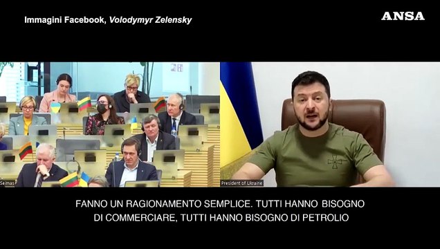 Ucraina, Zelensky: Senza stop al gas russo, Ue non costringera' Putin alla pace