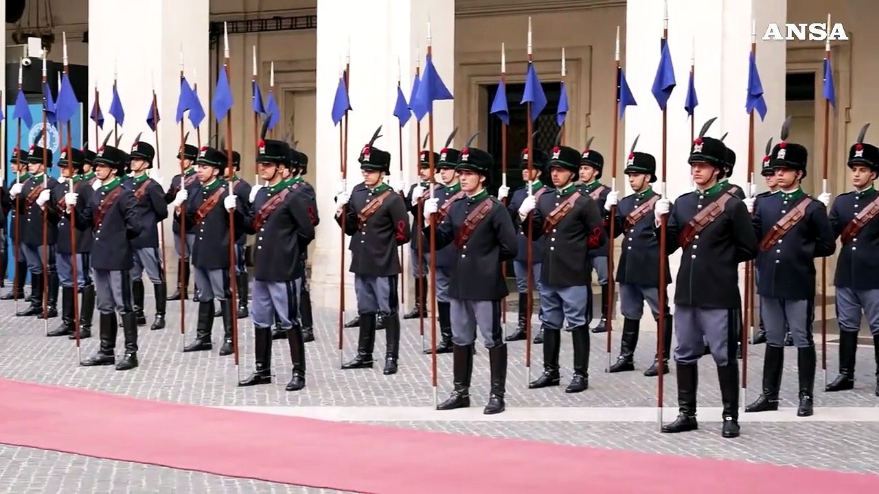Orban arriva a Palazzo Chigi per un incontro con Meloni