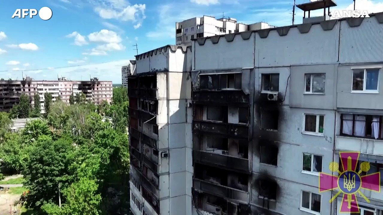 Ucraina, Kharkiv: gli edifici colpiti dai russi nell'attacco del 21 luglio