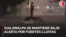 Cuajimalpa se mantiene bajo alerta por fuertes lluvias