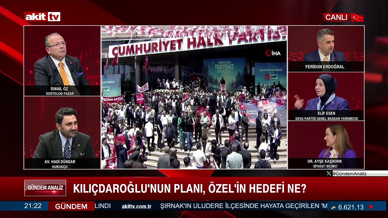 Gündem Analiz - Feridun Erdoğral, Elif Esen, Ayşe Kaşıkırık, İsmail Öz, Hadi Dündar - 01.06.2026