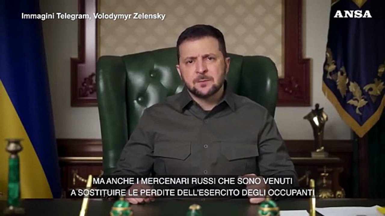 Zelensky: "La Russia ha gia' perso quasi 99mila soldati"
