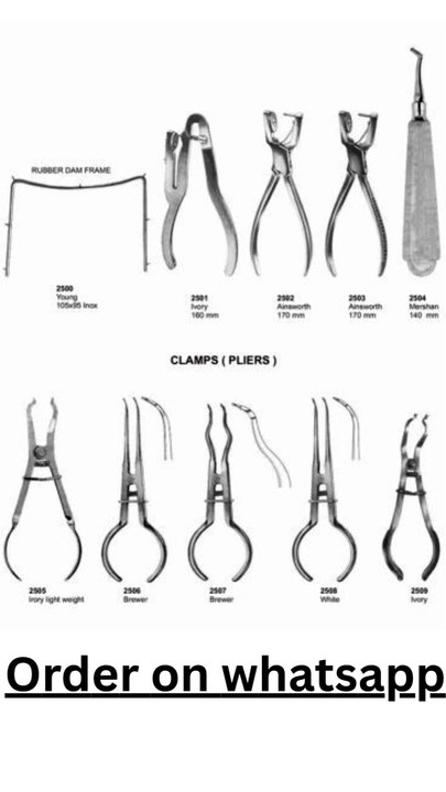 rubber dam forcep and frame aisa