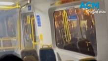 Sparks and screams: Melbourne passengers sheltered in train carriage