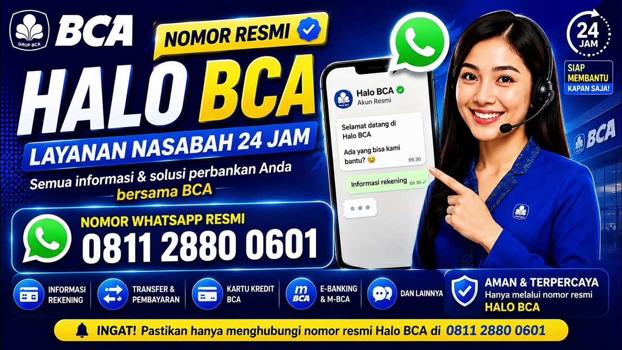 Nomor WhatsApp Halo BCA