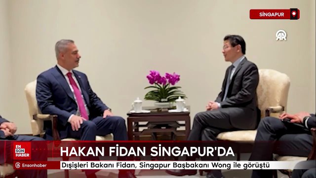 Bakan Fidan, Singapur Başbakanı Wong tarafından kabul edildi