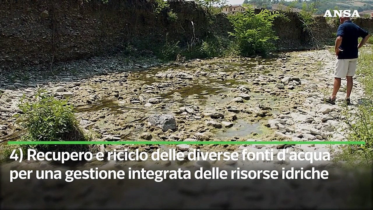Il decalogo contro la siccita'