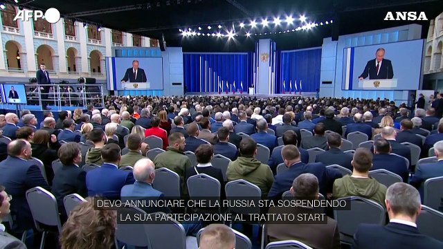 Armi nucleari, Putin: Sospendiamo l'applicazione del trattato Start
