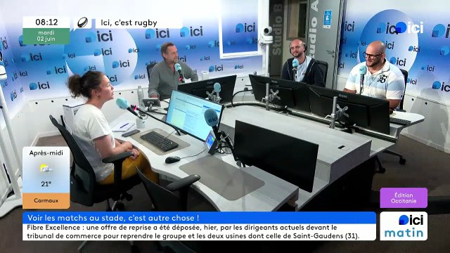 ICI C'EST RUGBY - Quand Guillaume le kiné regarde plus le match dans les tribunes que sur le terrain