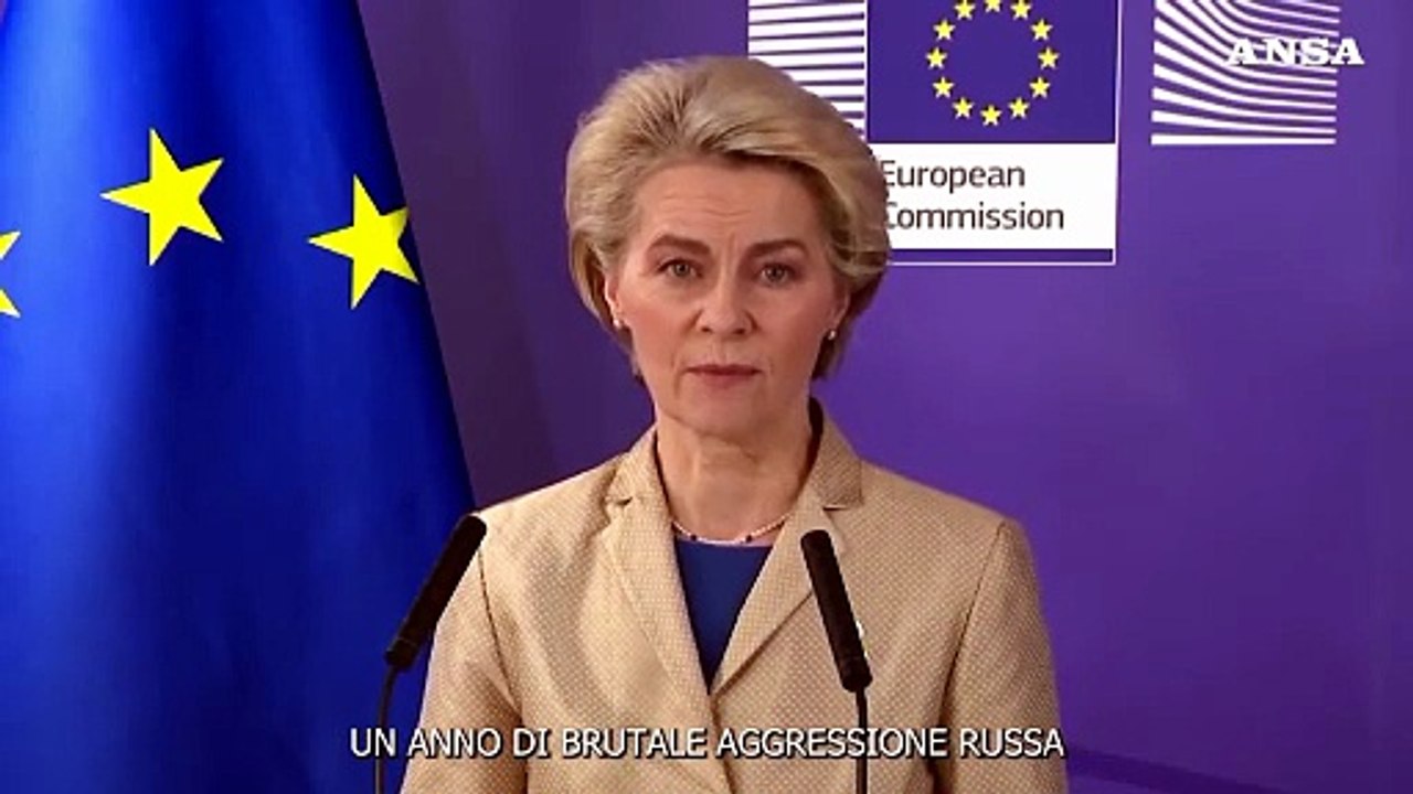 Ucraina, von der Leyen: "L'Europa al suo fianco per tutto il tempo necessario"