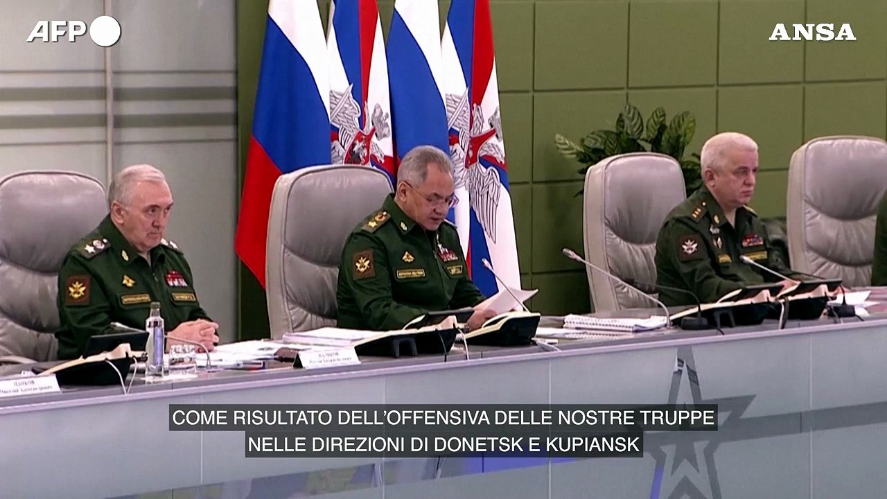 Ucraina, Shoigu: "La presa di Bakhmut permettera' nuove offensive"
