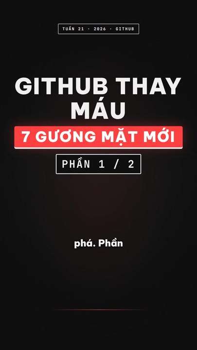 7 Dự Án Mới Vào Top 10 GitHub Tuần Này - Phần 1… Xem thêm