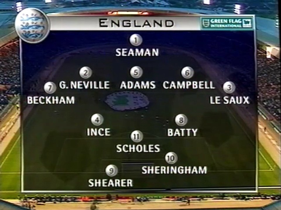 England v Portugal 22-04-1998