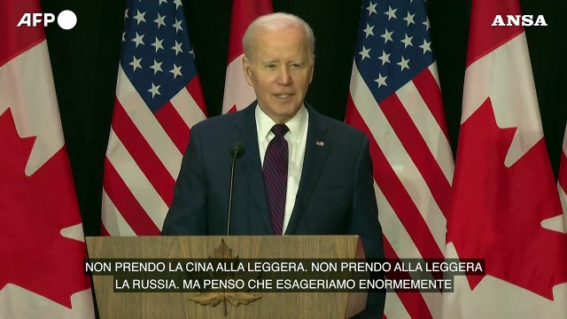 Biden: Finora la Cina non ha fornito armi alla Russia