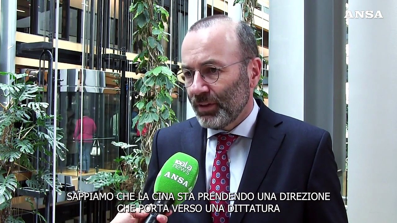 Ue-Cina, Weber: "Sfruttare le opportunita' di cooperazione ma con attenzione ai rischi"