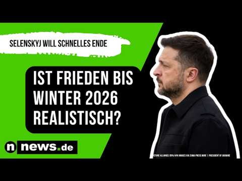 Selenskyj: Ukraine-Präsident will ein schnelles Ende - Frieden bis Winter 2026 realistisch?