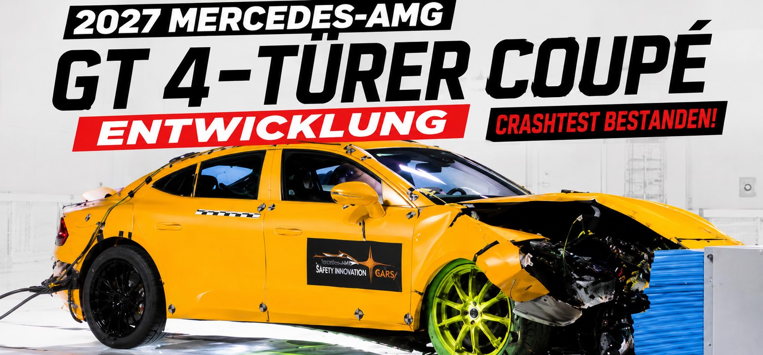 Mercedes-AMG GT 4-Türer Coupé zeigt revolutionäre AMG-Technik & Crashtests
