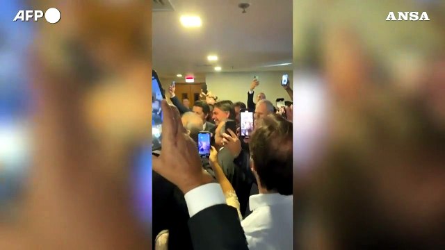 L'ex presidente Jair Bolsonaro e' tornato in Brasile
